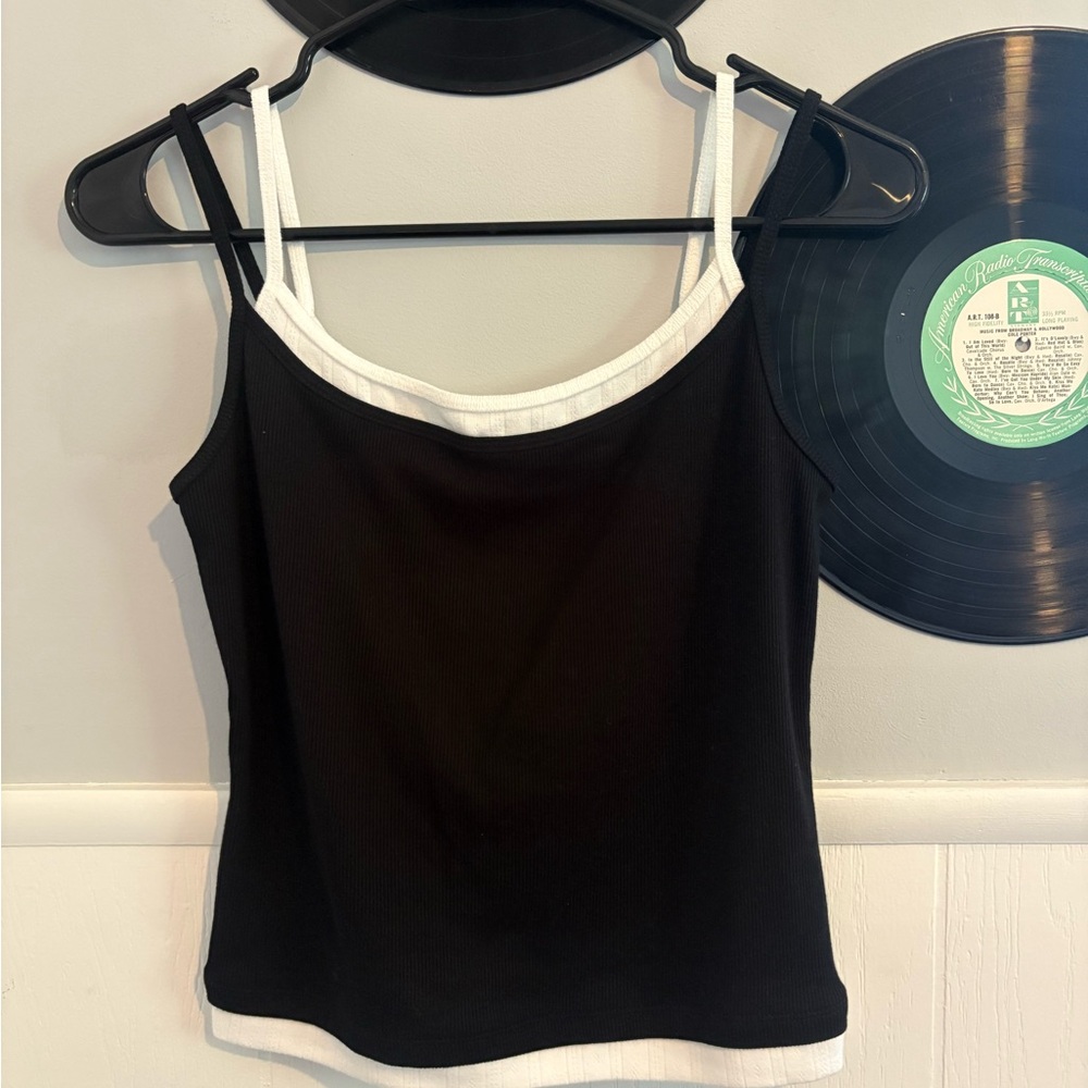 Wild Fable Black and White Camisole